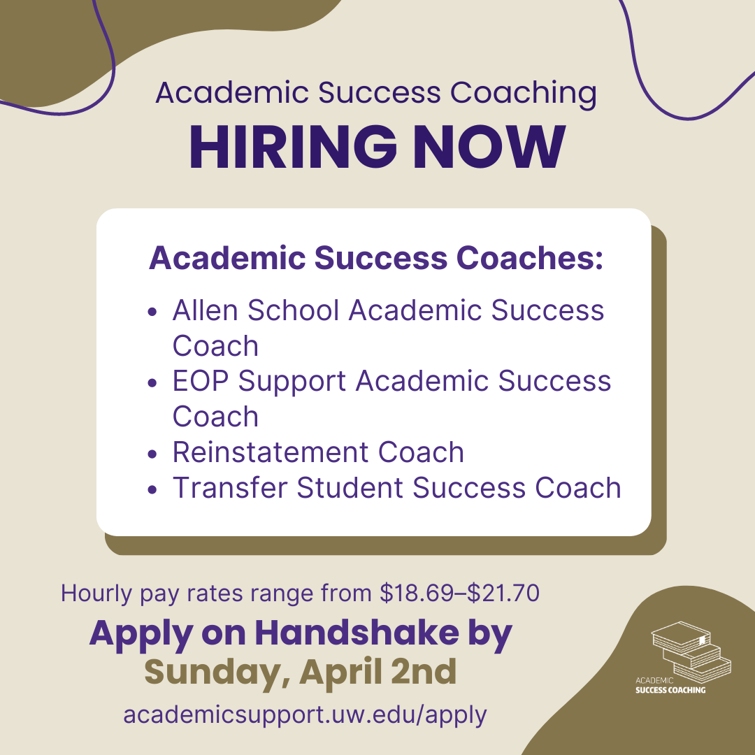 CLUE: Academic Success Coaching for the 2023-2024 Academic Year apply